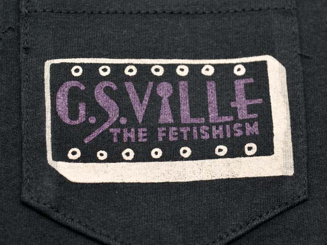 ��2����GANGSTERVILLE/����󥰥������ӥ��2025AW��THE FETISHISM Henry Neck L/S Tee/�� �ե��ƥ�������إ�꡼�ͥå����󥰥��꡼��Tee��(GSV5303)