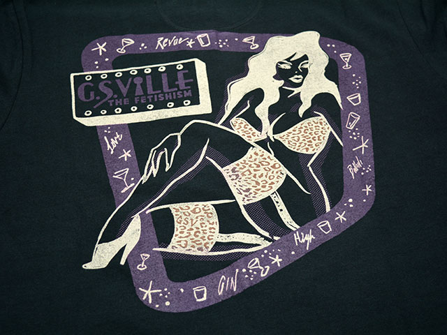 ��2����GANGSTERVILLE/����󥰥������ӥ��2025AW��THE FETISHISM Henry Neck L/S Tee/�� �ե��ƥ�������إ�꡼�ͥå����󥰥��꡼��Tee��(GSV5303)