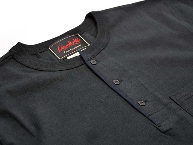 ��2����GANGSTERVILLE/����󥰥������ӥ��2025AW��THE FETISHISM Henry Neck L/S Tee/�� �ե��ƥ�������إ�꡼�ͥå����󥰥��꡼��Tee��(GSV5303)