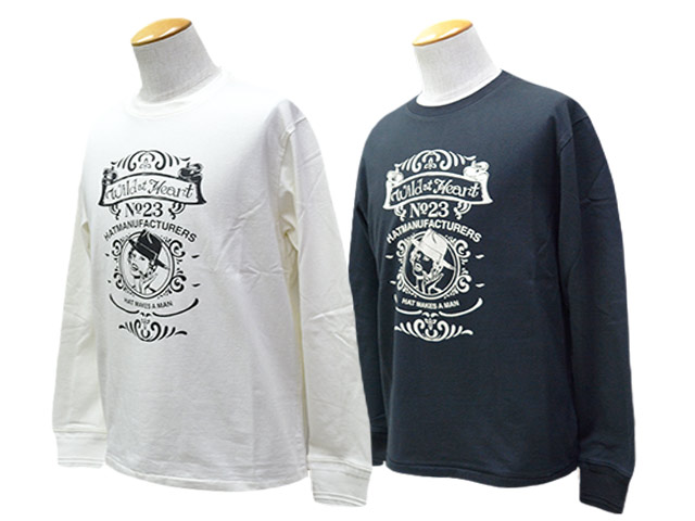 ��2����WILD AT HEART/�磻��ɥ��åȥϡ��ȡ�2026SS��6.2oz Crew Neck L/S Tee��PIN UP��/6.2���󥹥��롼�ͥå����󥰥��꡼��Tee�ɥԥ�ʥåסɡ�(8261005)