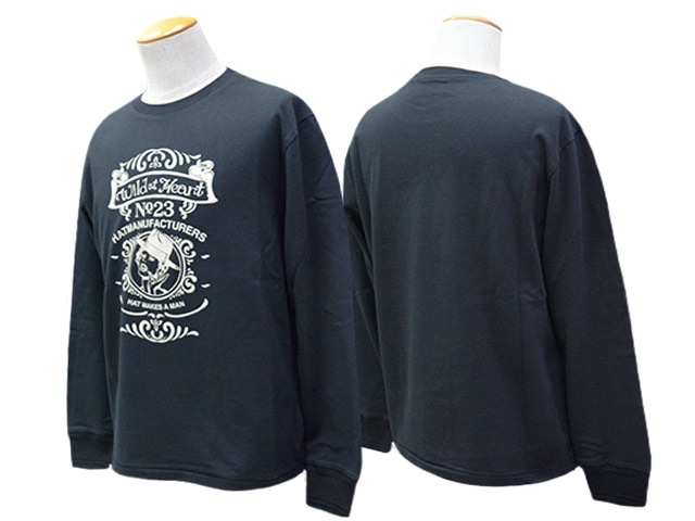 ��2����WILD AT HEART/�磻��ɥ��åȥϡ��ȡ�2026SS��6.2oz Crew Neck L/S Tee��PIN UP��/6.2���󥹥��롼�ͥå����󥰥��꡼��Tee�ɥԥ�ʥåסɡ�(8261005)