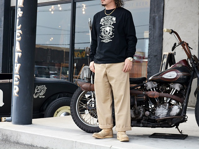 ��2����WILD AT HEART/�磻��ɥ��åȥϡ��ȡ�2026SS��6.2oz Crew Neck L/S Tee��PIN UP��/6.2���󥹥��롼�ͥå����󥰥��꡼��Tee�ɥԥ�ʥåסɡ�(8261005)