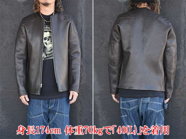 ��2����FINE CREEK&CO/�ե����󥯥꡼������ɥ����ۡ�Collarless Paded Single Riders Jacket��Bad Goat��/���顼�쥹�ѥǥåɥ��󥰥�饤���������㥱�åȡɥХåɥ����ȡɡ�(ACJK070)