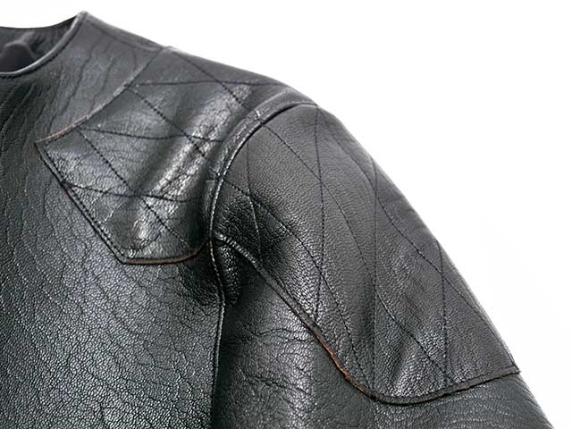 ��2����FINE CREEK&CO/�ե����󥯥꡼������ɥ����ۡ�Collarless Paded Single Riders Jacket��Bad Goat��/���顼�쥹�ѥǥåɥ��󥰥�饤���������㥱�åȡɥХåɥ����ȡɡ�(ACJK070)