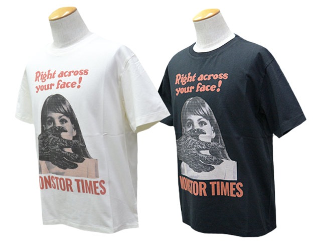 ��2����MONSTOR TIMES/��󥹥ȥ������ॺ��2026SS��MONSTOR GREETING��Right across your face�� S/S Tee/��󥹥ȥ����꡼�ƥ��󥰡ɥ饤�ȥ��������楢�ե������ɥ��硼�ȥ��꡼��Tee��(26SS-MT-015)