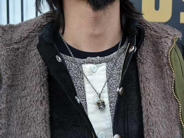 ��Peanuts&Co/�ԡ��ʥåĥ���ѥˡ��ۡ�Bull Dog Pendant Top&Necklace Chain��Captain��/�֥�ɥå��ڥ����ȥȥå�&�ͥå��쥹��������ɥ���ץƥ�ɡ�(Silver925��Brass)