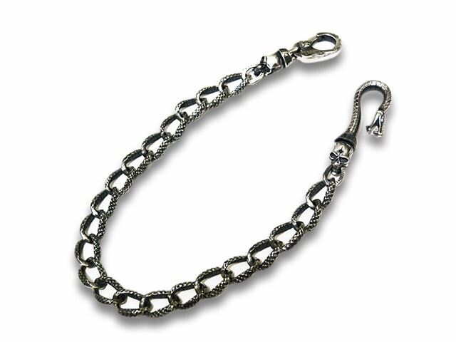 ��SKULL FLIGHT/������ե饤�ȡۡ�Snake Wallet Chain/���͡���������åȥ��������(Silver950)