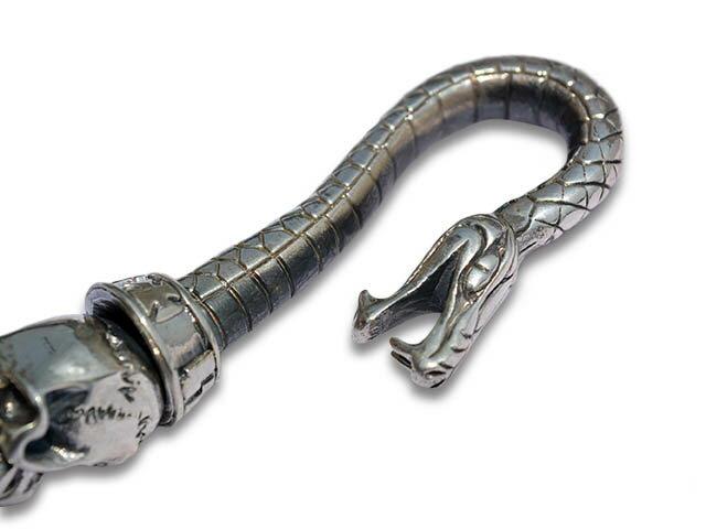 ��SKULL FLIGHT/������ե饤�ȡۡ�Snake Wallet Chain/���͡���������åȥ��������(Silver950)