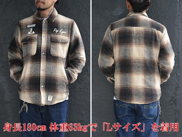 2POP EYES/ݥåץۡߡFAT MOOSE/եåȥࡼ2023AWHeavy Flannel Shirts/إӡեͥ륷ġ(23AW-PPE-015)(UNCHANGING LOVE/󥸥󥰥/MISTER X/ߥå/ᥫ/ϡ졼/WOLF PACK/եѥå)