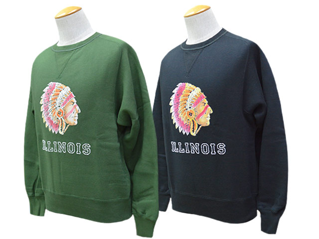 ��2����JELADO��ATHLETIC BRAND��/�����顼�ɡɥ�������å��֥��ɡɡ�2025AW��ILLINOIS Flocky Print Sweat/����Υ����ե��å����ץ��ȥ������åȡ�(AB12201)