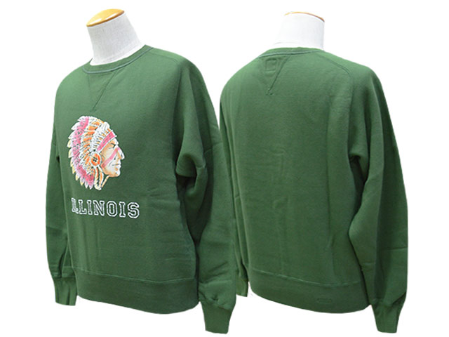��2����JELADO��ATHLETIC BRAND��/�����顼�ɡɥ�������å��֥��ɡɡ�2025AW��ILLINOIS Flocky Print Sweat/����Υ����ե��å����ץ��ȥ������åȡ�(AB12201)