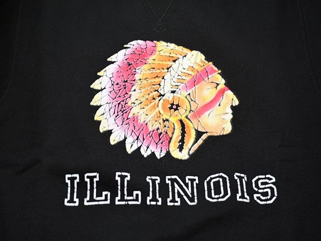 ��2����JELADO��ATHLETIC BRAND��/�����顼�ɡɥ�������å��֥��ɡɡ�2025AW��ILLINOIS Flocky Print Sweat/����Υ����ե��å����ץ��ȥ������åȡ�(AB12201)