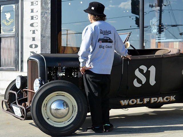 ��ZEMKE'S WHEELS WEAR/���ॱ���ۥ����륺�������ۡ�Crew Neck Sweat��KAR CLUB��/���롼�ͥå��������åȡɥ�������֡ɡ�