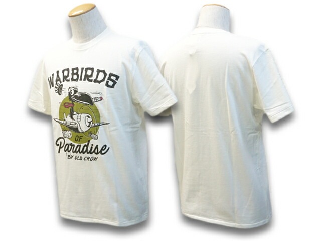 ��2����OLD CROW/������ɥ�������2022SS��S/S Crew Neck Tee��Warbirds of Paradise��/���硼�ȥ��꡼�֥��롼�ͥå�Tee�ɥ������С��ɥ��֥ѥ�������ɡ�(OC-22-SS-17)(WEIRDO/����������/GLAD HAND/����åɥϥ��/����󥰥������ӥ�)