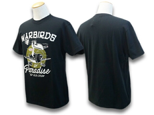 ��2����OLD CROW/������ɥ�������2022SS��S/S Crew Neck Tee��Warbirds of Paradise��/���硼�ȥ��꡼�֥��롼�ͥå�Tee�ɥ������С��ɥ��֥ѥ�������ɡ�(OC-22-SS-17)(WEIRDO/����������/GLAD HAND/����åɥϥ��/����󥰥������ӥ�)