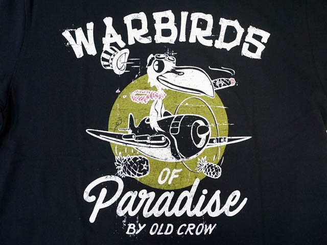 ��2����OLD CROW/������ɥ�������2022SS��S/S Crew Neck Tee��Warbirds of Paradise��/���硼�ȥ��꡼�֥��롼�ͥå�Tee�ɥ������С��ɥ��֥ѥ�������ɡ�(OC-22-SS-17)(WEIRDO/����������/GLAD HAND/����åɥϥ��/����󥰥������ӥ�)