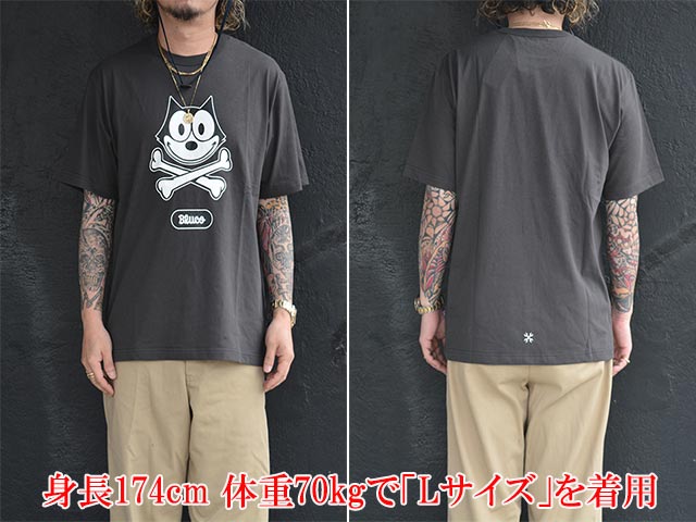��2����BLUCO/�֥륳��2026SS��Print Tee��FELIX THE CAT��/�ץ���Tee�ɥե���å�������������åȡɡ�(164-22-048)