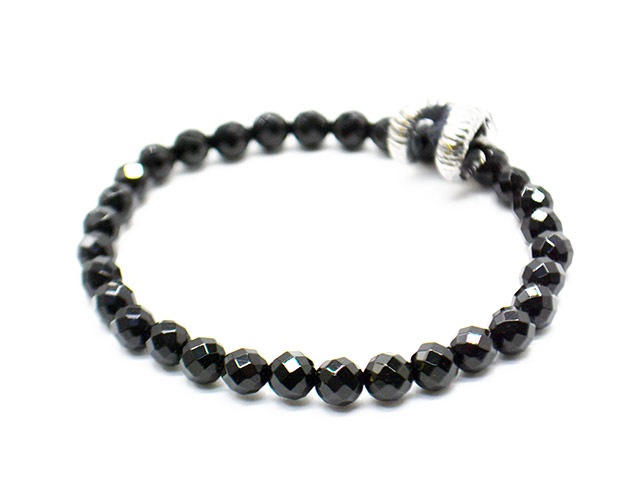��MAD CULT/�ޥåɥ���ȡۡ�Sheep Skull Stone Bracelet��Cut Onyx��/�����ץ����륹�ȡ���֥쥹��åȡɥ��åȥ��˥����ɡ�(SB-21)