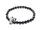 ��MAD CULT/�ޥåɥ���ȡۡ�Sheep Skull Stone Bracelet��Cut Onyx��/�����ץ����륹�ȡ���֥쥹��åȡɥ��åȥ��˥����ɡ�(SB-21)