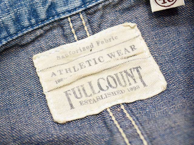 ��FULLCOUNT/�ե륫����ȡۡ�Denim Chore Jacket��Hand Wash��/�ǥ˥���祢���㥱�åȡɥϥ�ɥ����å���ɡ�(2015HW/10.5oz)