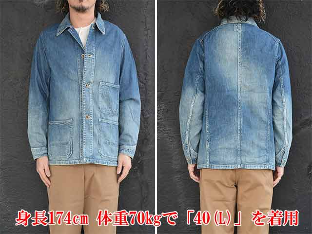 ��FULLCOUNT/�ե륫����ȡۡ�Denim Chore Jacket��Hand Wash��/�ǥ˥���祢���㥱�åȡɥϥ�ɥ����å���ɡ�(2015HW/10.5oz)