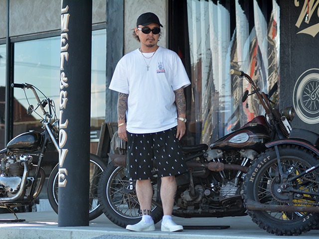 ��2����FLUTTER/�ե�å�����2025SS��Old English FL Logo Easy Shorts/������ɥ��󥰥�å���FL���������������硼�ġ�(FL25-PT005)