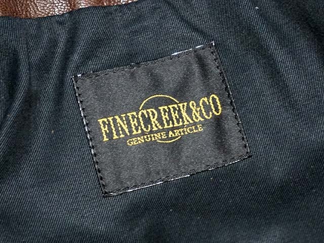 ��2����FINE CREEK&CO/�ե����󥯥꡼������ɥ����ۡ�Collarless Single Riders Jacket��Steve��/���顼�쥹���󥰥�饤���������㥱�åȡɥ��ƥ����֡ɡ�(ACJK014)