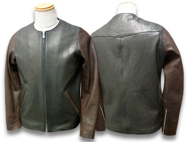��2����FINE CREEK&CO/�ե����󥯥꡼������ɥ����ۡ�Collarless Single Riders Jacket��Steve��/���顼�쥹���󥰥�饤���������㥱�åȡɥ��ƥ����֡ɡ�(ACJK014)