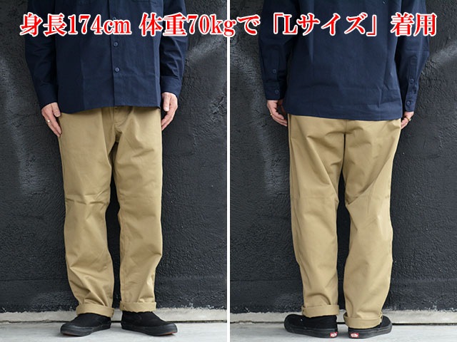 ��4����BLUCO/�֥륳��2026SS��Regular Processed Easy Work Pants/�쥮��顼�ù�������������ѥ�ġ�(161-41-031)