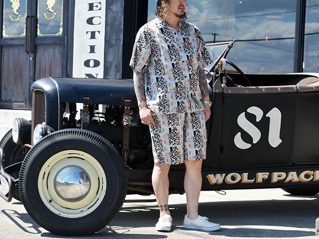 ��2����POP EYES/�ݥåץ�������2026SS��Checkered Hell Drive Shorts/�����å����ɥإ�ɥ饤�֥��硼�ġ�(26SS-PPE-010)