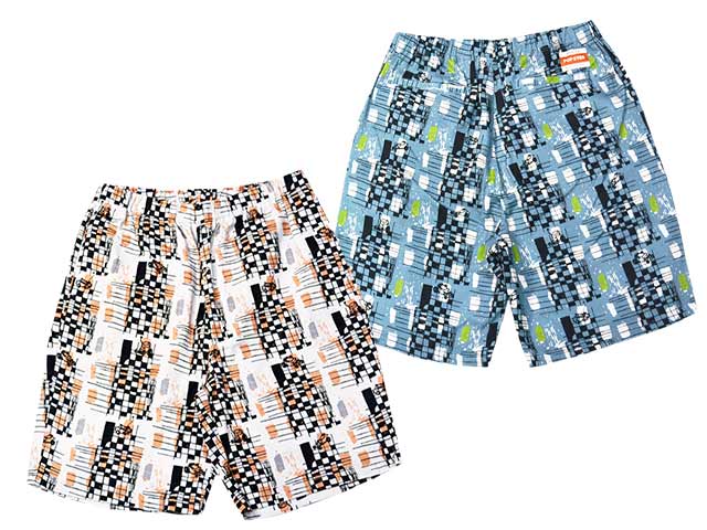 ��2����POP EYES/�ݥåץ�������2026SS��Checkered Hell Drive Shorts/�����å����ɥإ�ɥ饤�֥��硼�ġ�(26SS-PPE-010)