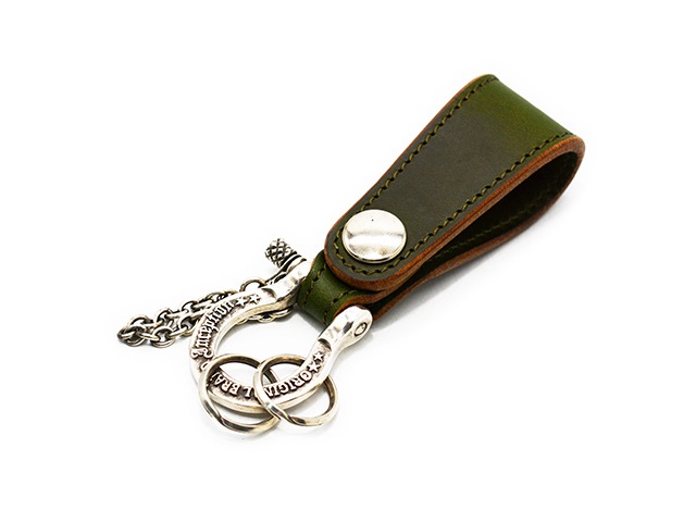 ��2����INCEPTION/���󥻥ץ����ۡ�Chromexcel Leather Shackle Key Holder��SILVER PLATING��/�����२������쥶������å��륭���ۥ�����ɥ���С��ץ쥤�ƥ��󥰡ɡ�(IPSK-07)