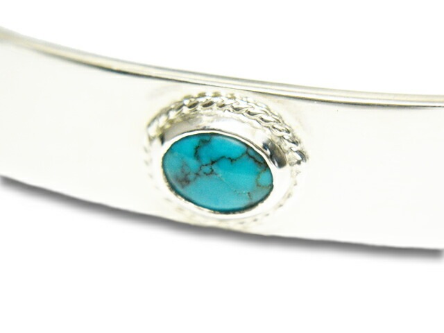 ��FIRST ARROW's/�ե������ȥ��������ۡ�Flat Hammered 12mm Plane Bungle with Turquoise/�����������դ�ʿ��12mm�ץ졼��Х󥰥��(BR-003)