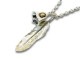 ��SHAFT SILVER WORKS/����եȥ���С�������ۡ�Medium Feather&Small Bell Pendant Set/�ߥǥ�����ե�����&���⡼��٥�ڥ����ȥ��åȡ�(SN-Feather&Bell)
