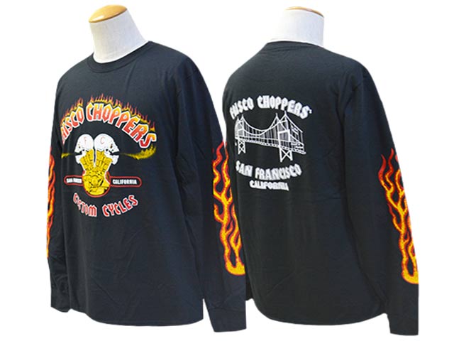 Lサイズ frisco choppers ロンT vintage 90s Lサイズ frisco choppers
