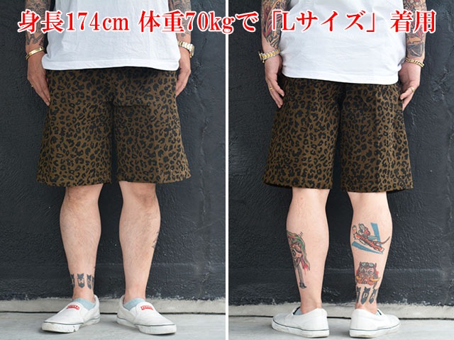��2����FLUTTER/�ե�å�����2025SS��The Holiday-Comfy fit-Cotton Twill Leopard Easy Short Pants/���ۥ�ǡ�����ե����ե��åȥ��åȥ�ĥ���쥪�ѡ��ɥ����������硼�ȥѥ�ġ�(FL25-PT004)