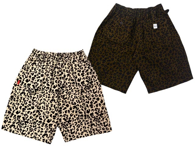 ��2����FLUTTER/�ե�å�����2025SS��The Holiday-Comfy fit-Cotton Twill Leopard Easy Short Pants/���ۥ�ǡ�����ե����ե��åȥ��åȥ�ĥ���쥪�ѡ��ɥ����������硼�ȥѥ�ġ�(FL25-PT004)