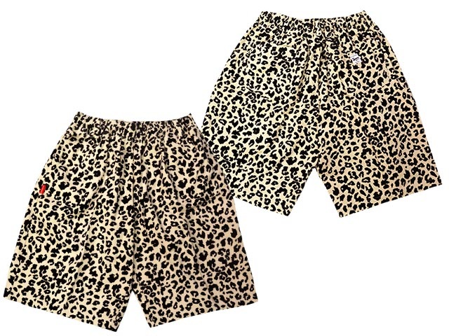 ��2����FLUTTER/�ե�å�����2025SS��The Holiday-Comfy fit-Cotton Twill Leopard Easy Short Pants/���ۥ�ǡ�����ե����ե��åȥ��åȥ�ĥ���쥪�ѡ��ɥ����������硼�ȥѥ�ġ�(FL25-PT004)