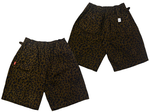 ��2����FLUTTER/�ե�å�����2025SS��The Holiday-Comfy fit-Cotton Twill Leopard Easy Short Pants/���ۥ�ǡ�����ե����ե��åȥ��åȥ�ĥ���쥪�ѡ��ɥ����������硼�ȥѥ�ġ�(FL25-PT004)