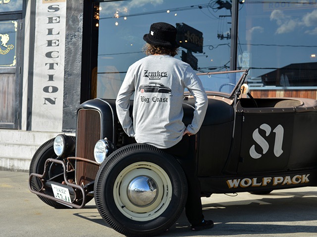 ��2����ZEMKE'S WHEELS WEAR/���ॱ���ۥ����륺�������ۡ�Crew Neck L/S Tee��KAR CLUB��/���롼�ͥå����󥰥��꡼��Tee�ɥ�������֡ɡ�