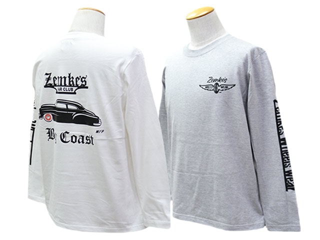 ��2����ZEMKE'S WHEELS WEAR/���ॱ���ۥ����륺�������ۡ�Crew Neck L/S Tee��KAR CLUB��/���롼�ͥå����󥰥��꡼��Tee�ɥ�������֡ɡ�