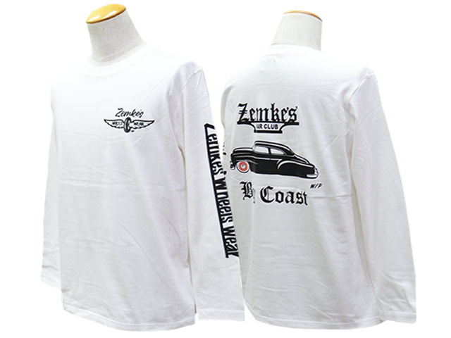 ��2����ZEMKE'S WHEELS WEAR/���ॱ���ۥ����륺�������ۡ�Crew Neck L/S Tee��KAR CLUB��/���롼�ͥå����󥰥��꡼��Tee�ɥ�������֡ɡ�
