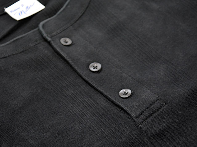 ��3����Robert P. Miller/���С���P.�ߥ顼�ۡ�Panel Rib Henley S/S Tee/�ѥͥ��֥إ�꡼���硼�ȥ��꡼��Tee��