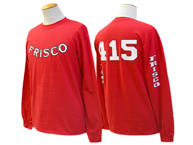 ��3����415 CLOTHING/415���������󥰡ۡ�Printed L/S Tee��FRISCO 415��/�ץ��ƥåɥ��󥰥��꡼��Tee�ɥեꥹ��415�ɡ�