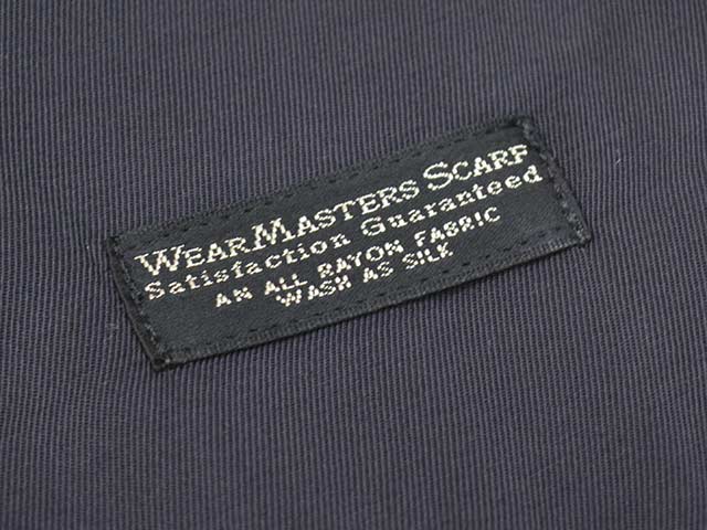 ��WEARMASTERS by ATTRACTIONS/�������ޥ��������Х����ȥ饯����󥺡�2025AW��Black Solid Scarf/�֥�å�����åɥ������ա�(WS024)