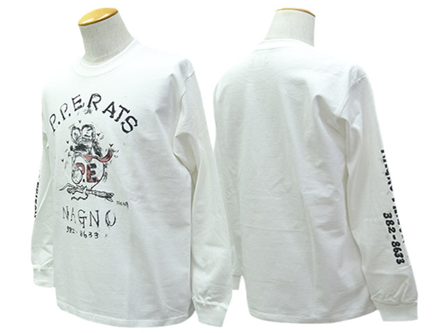��POP EYES/�ݥåץ�������2025AW��Prison Art P.P.E.RATS L/S Tee/�ץꥺ�󥢡���P.P.E.��åĥ��󥰥��꡼��Tee��(25AW-PPE-006)