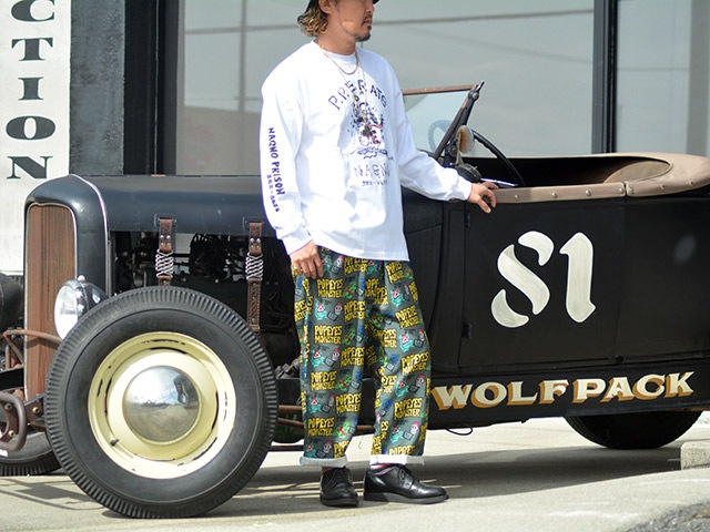 ��POP EYES/�ݥåץ�������2025AW��Prison Art P.P.E.RATS L/S Tee/�ץꥺ�󥢡���P.P.E.��åĥ��󥰥��꡼��Tee��(25AW-PPE-006)