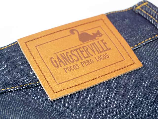 ��GANGSTERVILLE/����󥰥������ӥ�ۡ�Thug Wide Denim��IRON CROSS��/�����磻�ɥǥ˥�ɥ������󥯥����ɡ�(GSV9904)