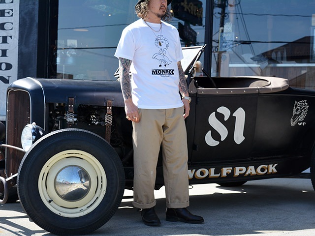 ��3����TONNY/�ȥˡ���2026SS��Homage Graphic S/S Tee��MONROE��/���ޡ����奰��ե��å����硼�ȥ��꡼��Tee�ɥ������ɡ�(FRP-0001)
