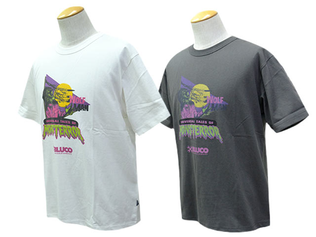 ��2����BLUCO/�֥륳��2026SS��Print Tee��THE WOLF MAN��/�ץ���Tee�ɥ�������եޥ�ɡ�(164-22-051)
